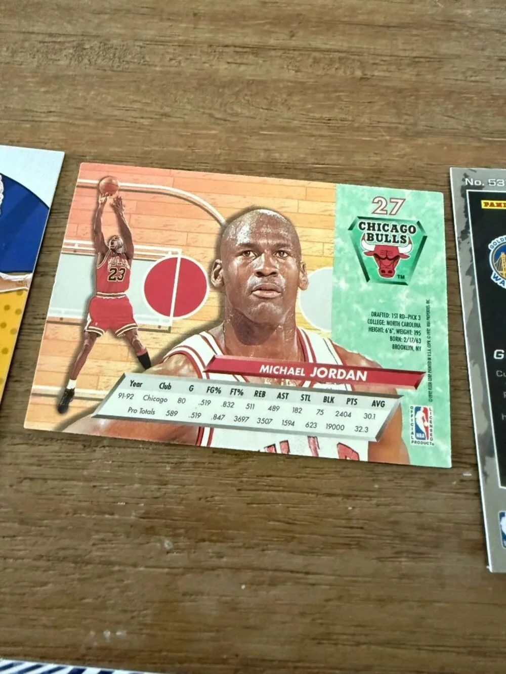 Michael Jordan & Stephen Curry Basketball Card Lot (6 Cards) – Panini, Upper Dec